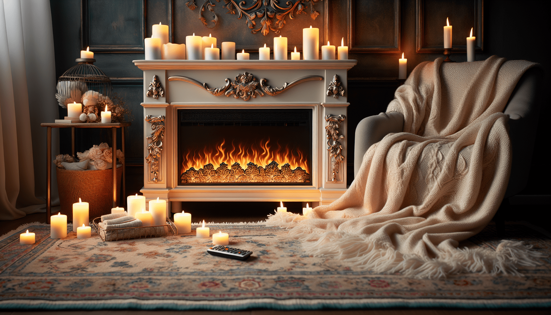 How To Create The Ambiance Of A Real Fireplace With A Faux Fireplace